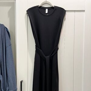 SPANX AirEssentials Black Tie-Waist Tank Dress (Med)